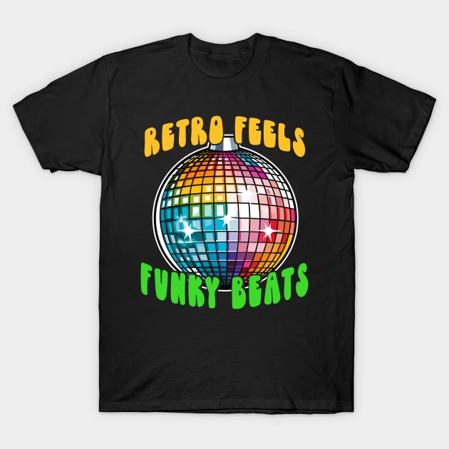 Retro Disco Dance Party for the Groovy Soul Funky Disco T-Shirt by Jas-Kei Designs